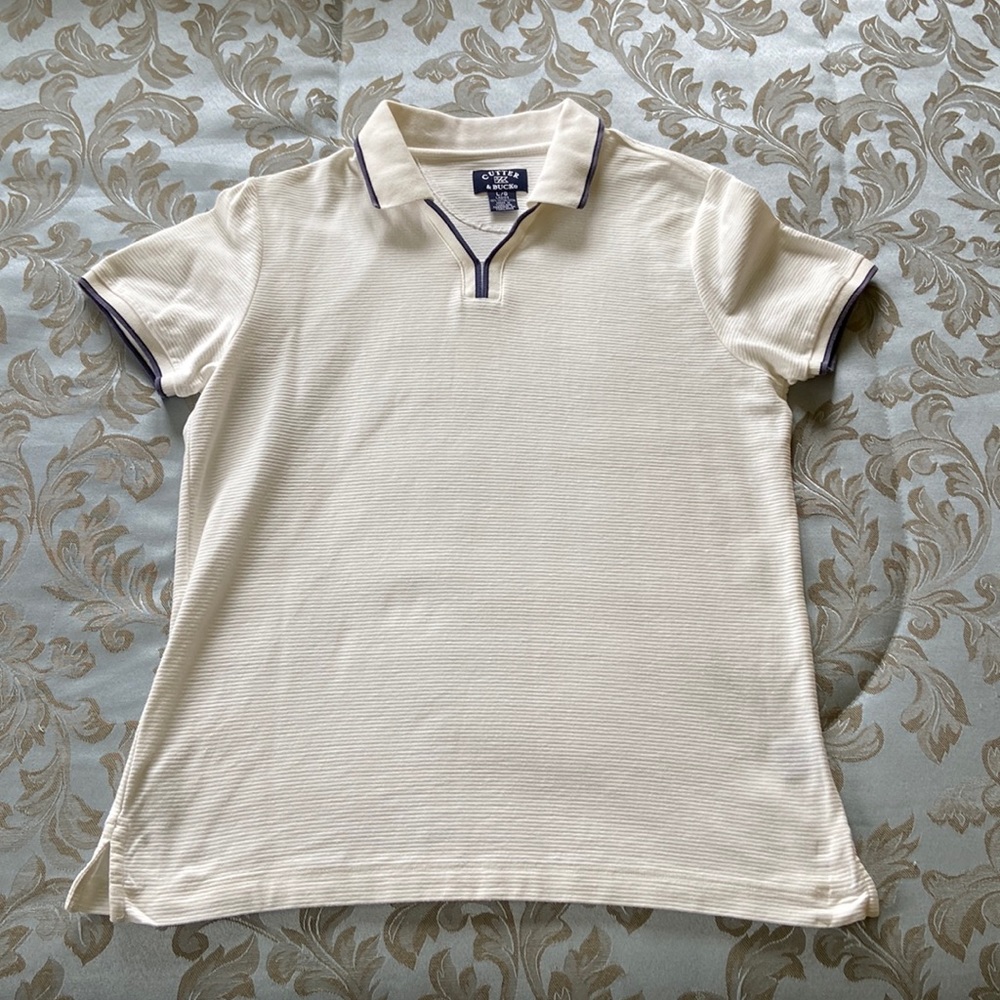 Cutter & Buck white golf shirt Size Large